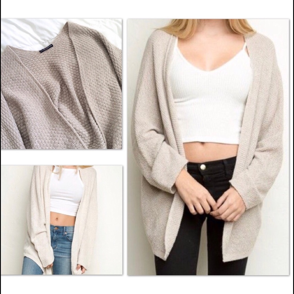 Brandy Melville Beige Cardigan