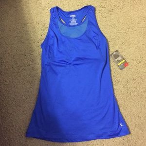 Blue workout tank