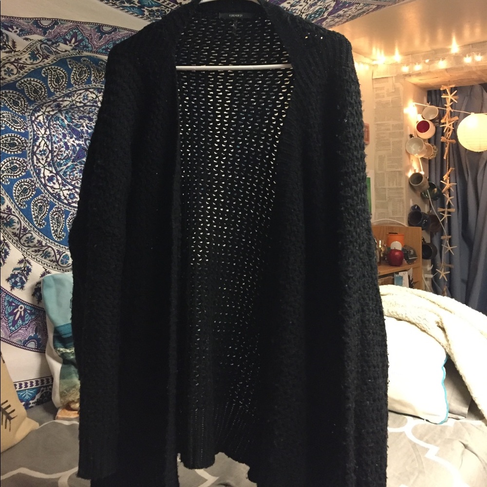 Black Chunky Cardigan