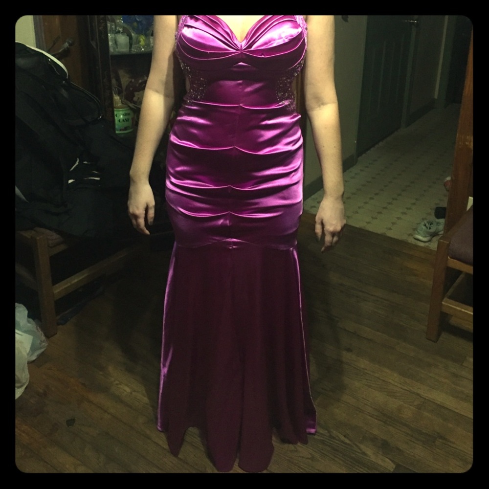 Purple formal gown