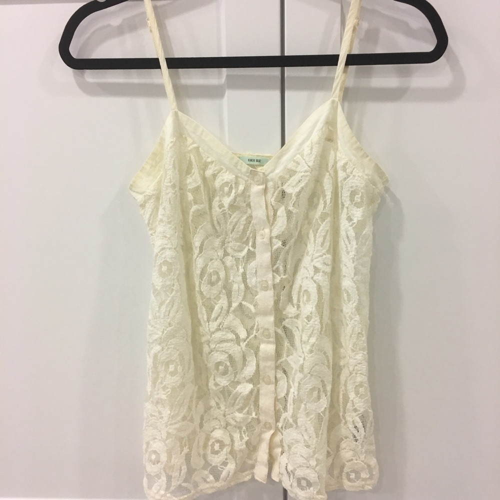 Urban Outfitters Ivory Lace Camisole