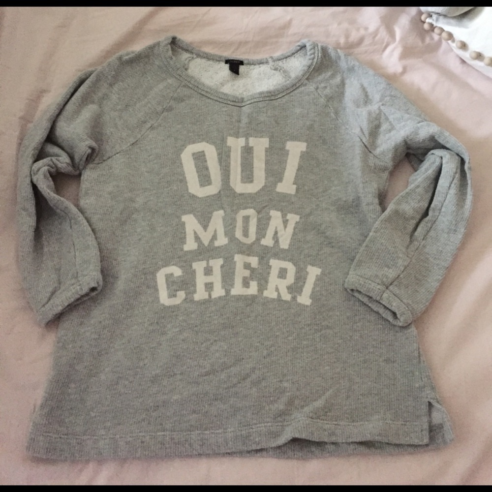 French J Crew SweatShirt