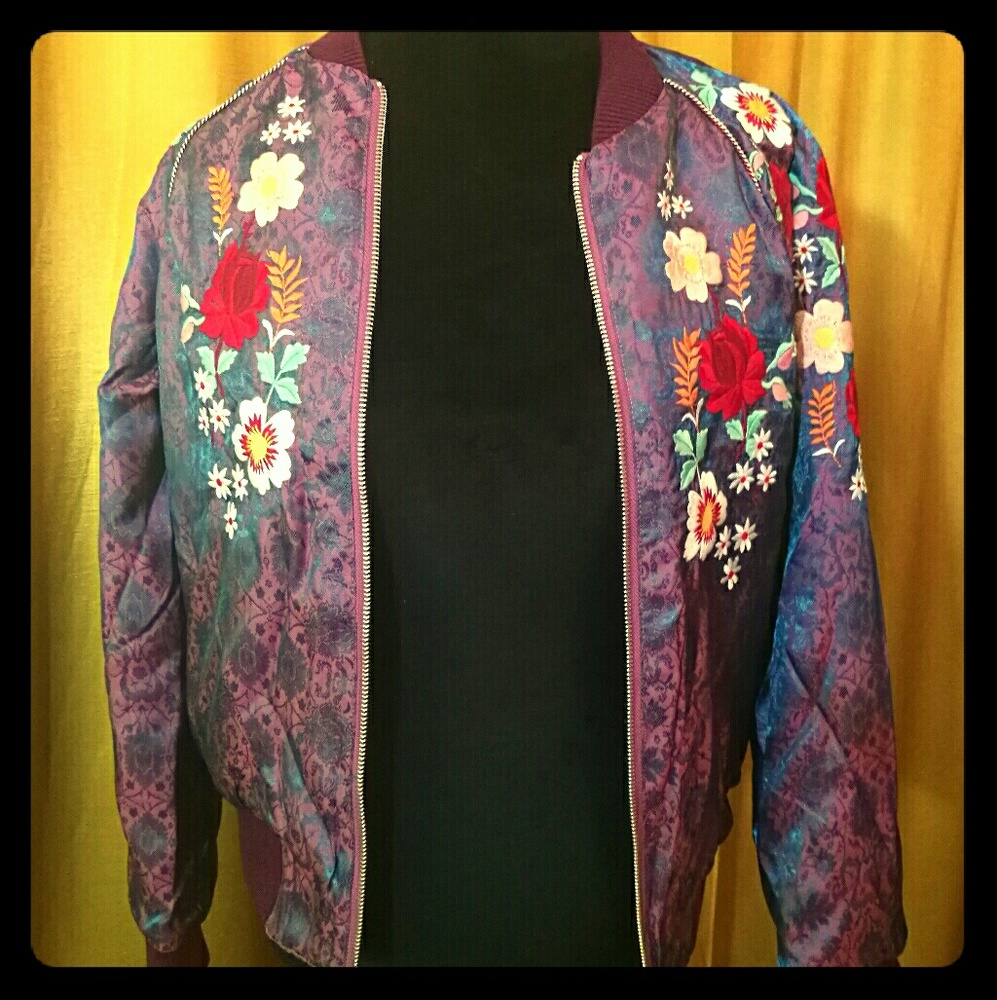 Nasty Gal Hear Me Roar Reversible Bomber Jacket