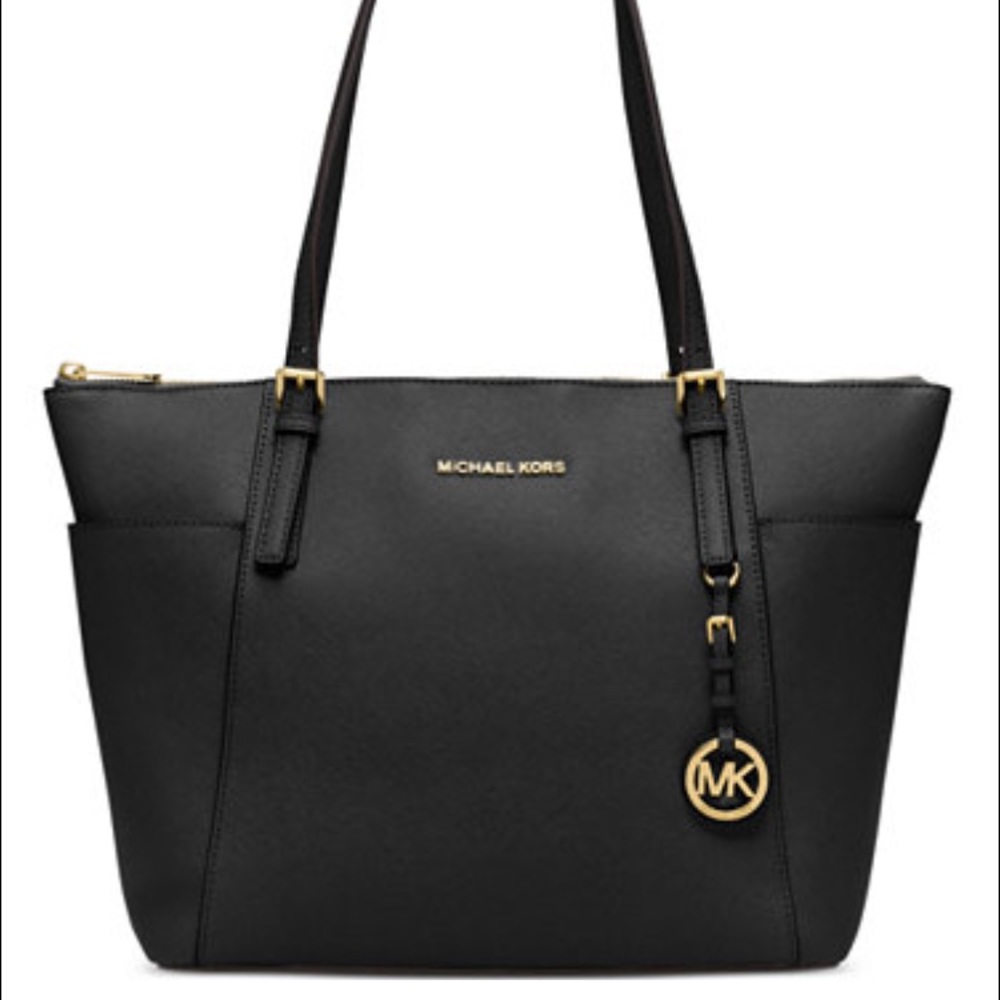 Michael Kors Jet Set Top-Zip Saffiano Tote