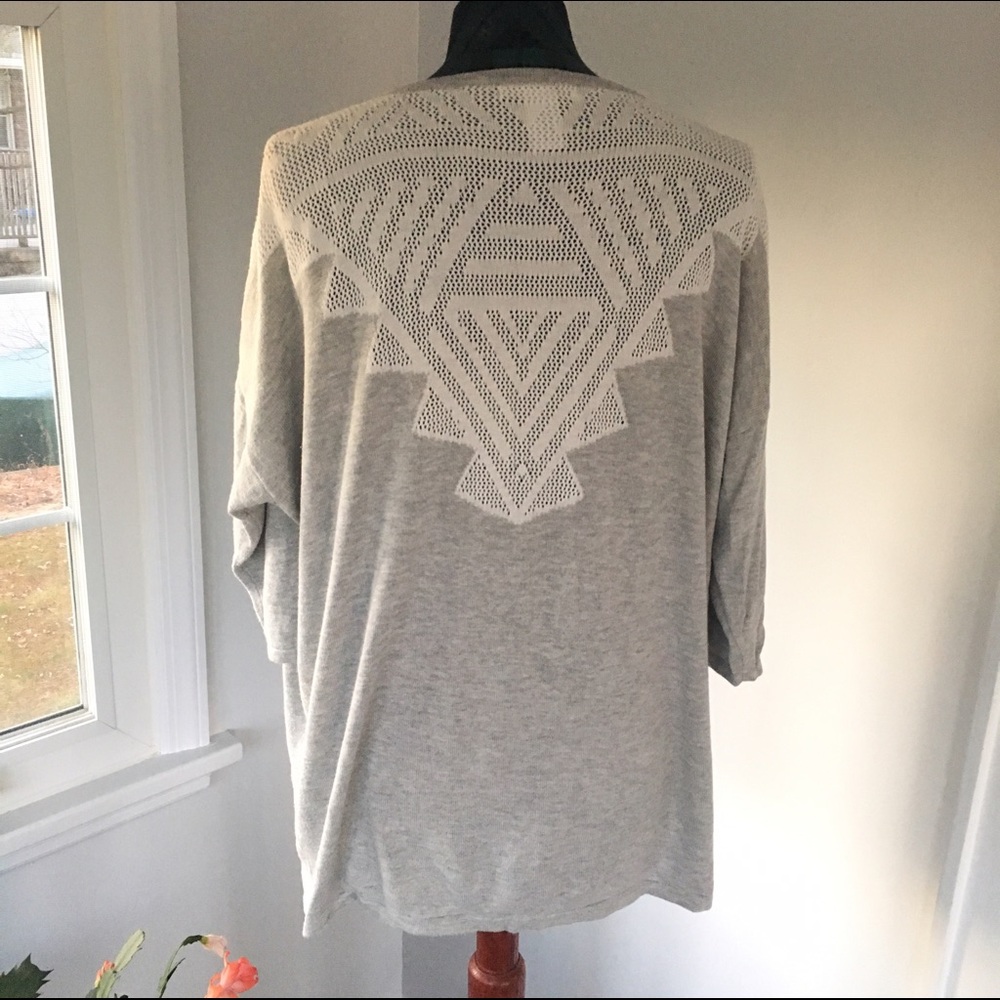 Heather Gray 3/4 Sleeve Cardigan