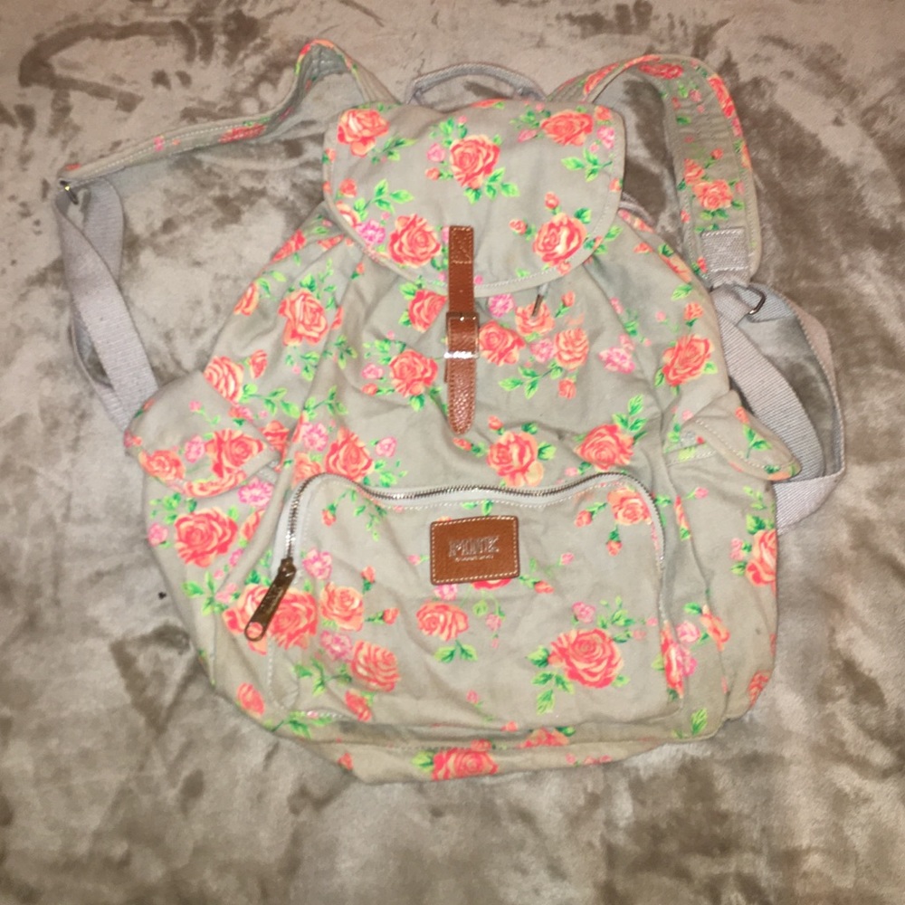 V/S pink gray/floral backpack!