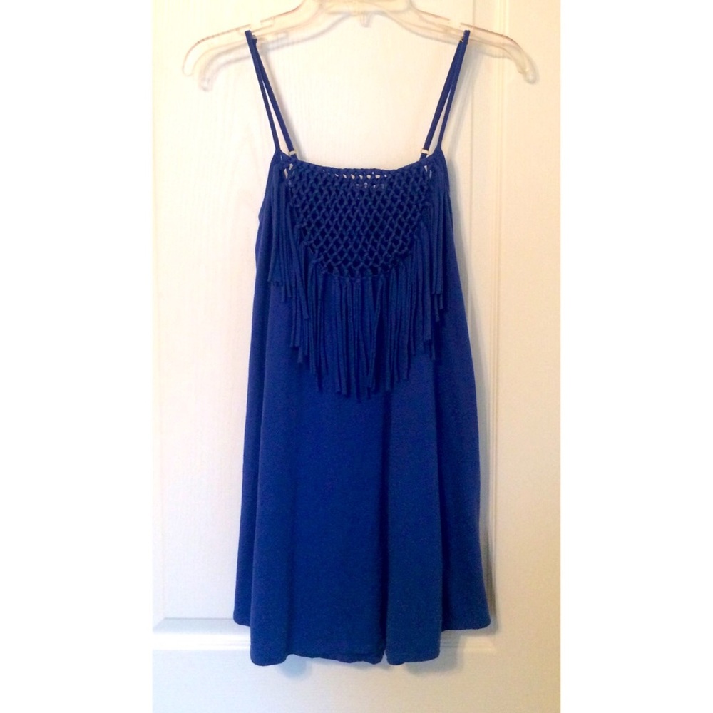 ❁∙Royal Blue Fringe Roxy Dress∙❁