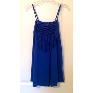 ❁∙Royal Blue Fringe Roxy Dress∙❁