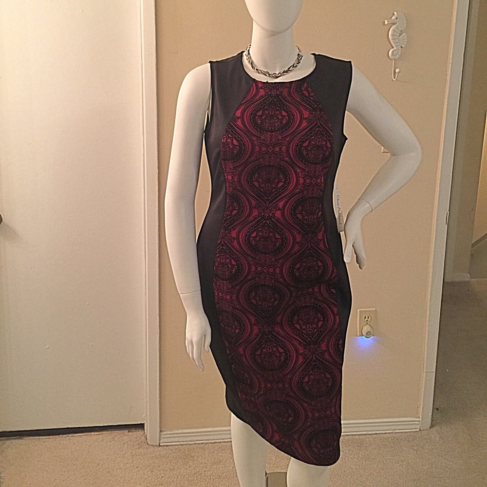 Burgundy/ Black Olivia Matthews Dress