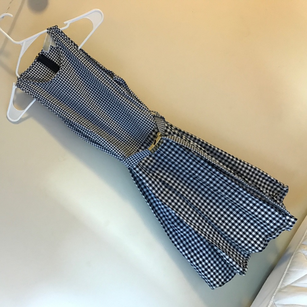 Michael Kors blue/white gingham dress