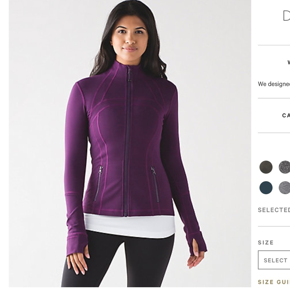 Purple define jacket