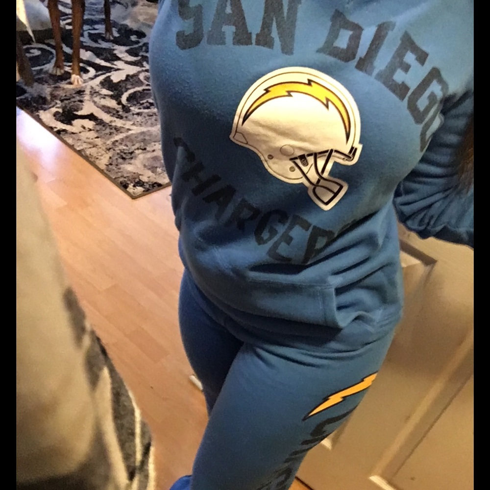 PINK San Diego charger sweat suit