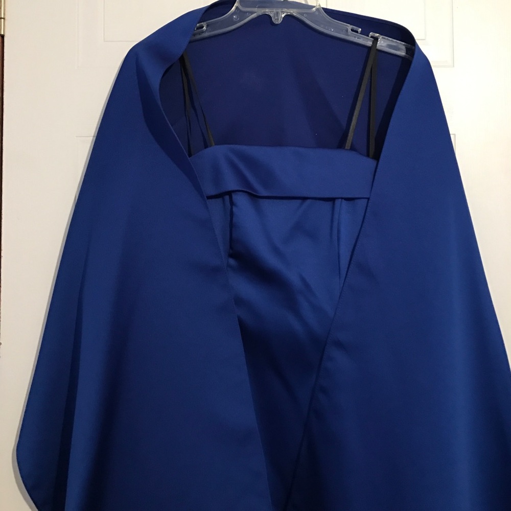 Long formal dress with matching shawl