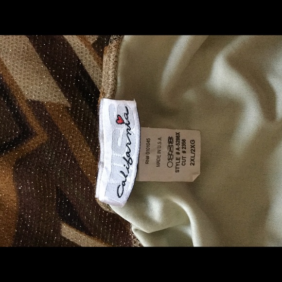 Backless Halter Dress Geometric lines Print Sz 2XL - Picture 4 of 4