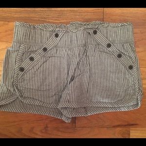 Juniors Rewind/Kohl's Blue/Gray Striped Shorts