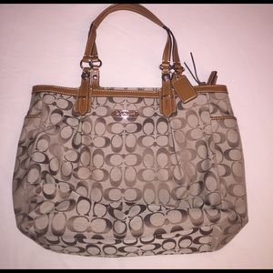 Vintage Signature Coach Tote Bag