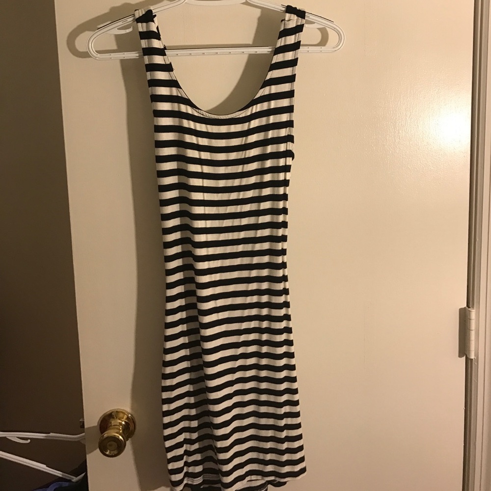 Wet seal striped bodycon dress