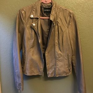 Express Mocha Leather Jacket