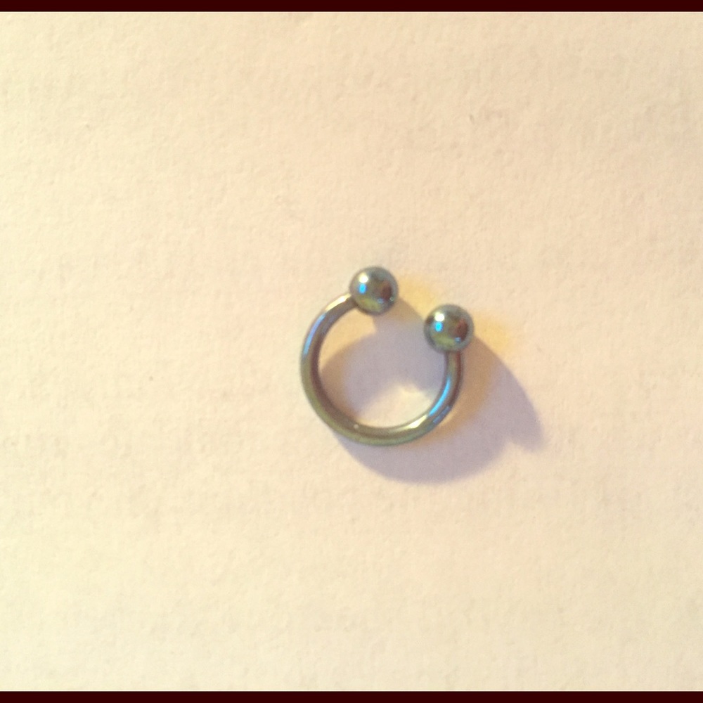 Blue Lip Ring