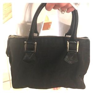 Fendi monogram fabric satchel