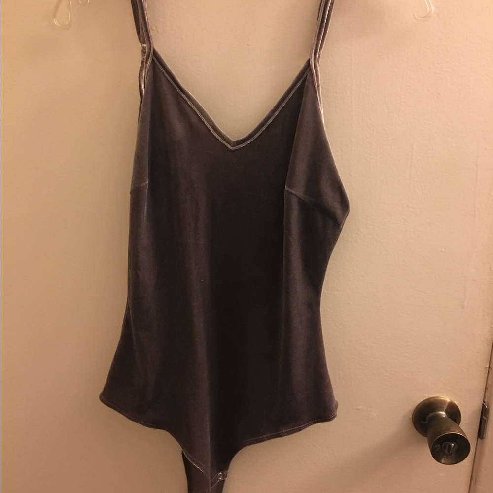 Body suit with scoop back