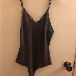 Body suit with scoop back