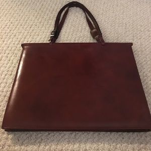 Leather brief case
