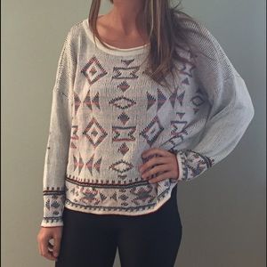 Tobi Knit Pattern Sweater