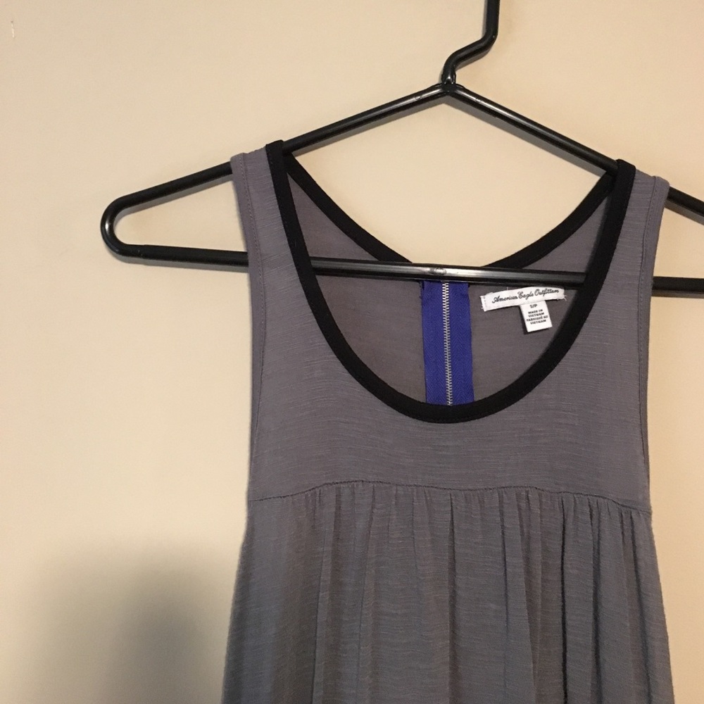 Grey flowy tank top