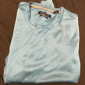 Blue Axist Slim Fit Men's Medium Athletic Shirt