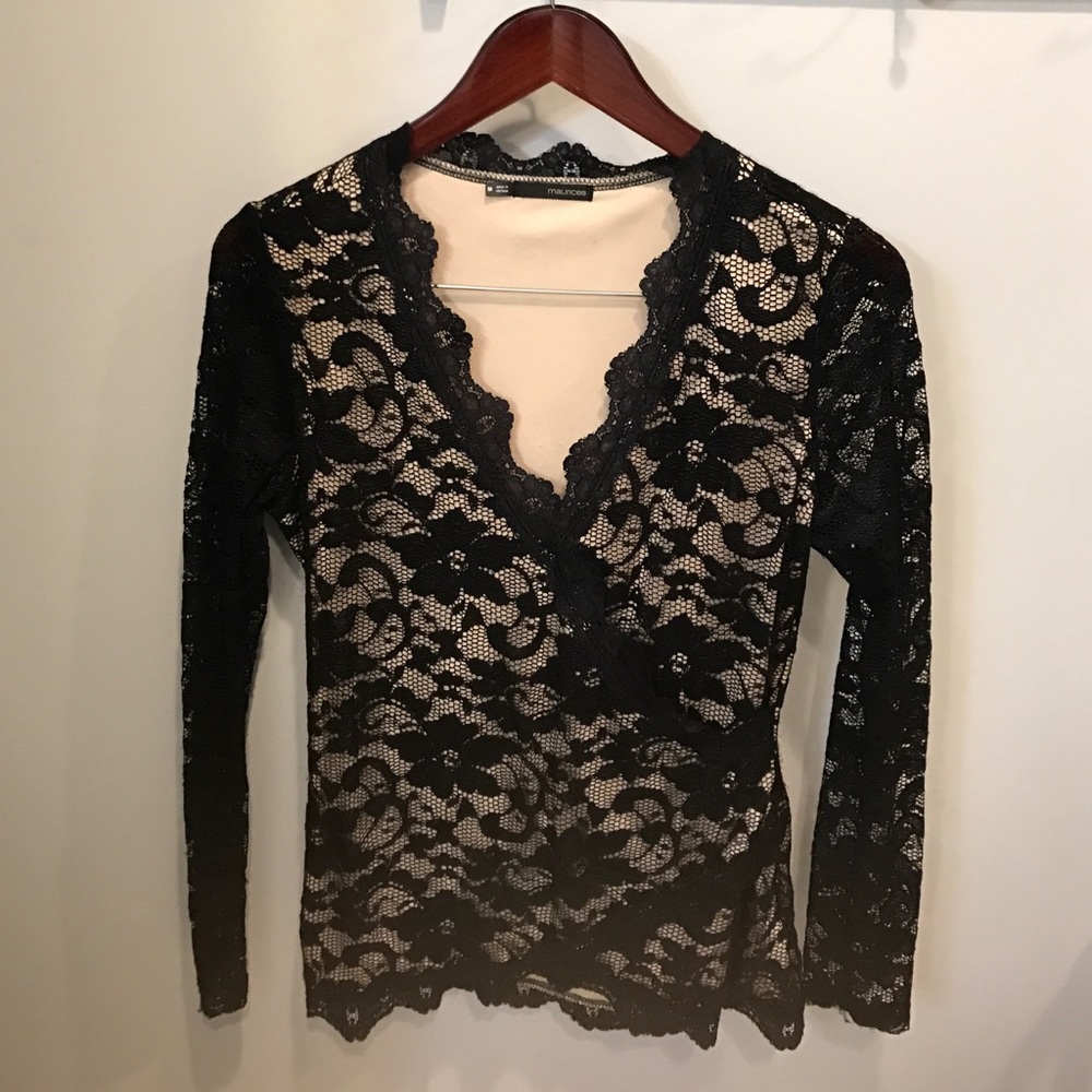 Long sleeve lace shirt