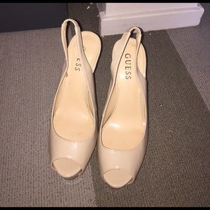Guess heels cream/nude