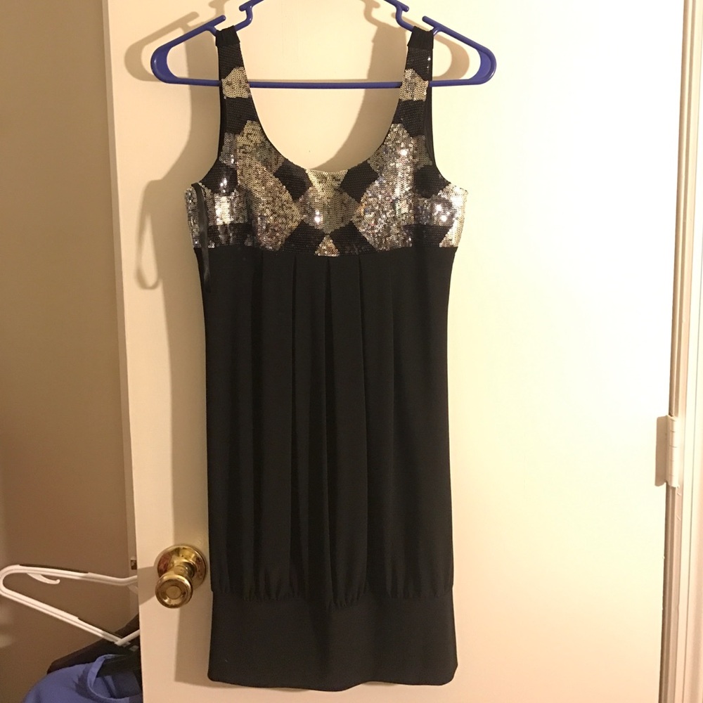 Sequin black dress