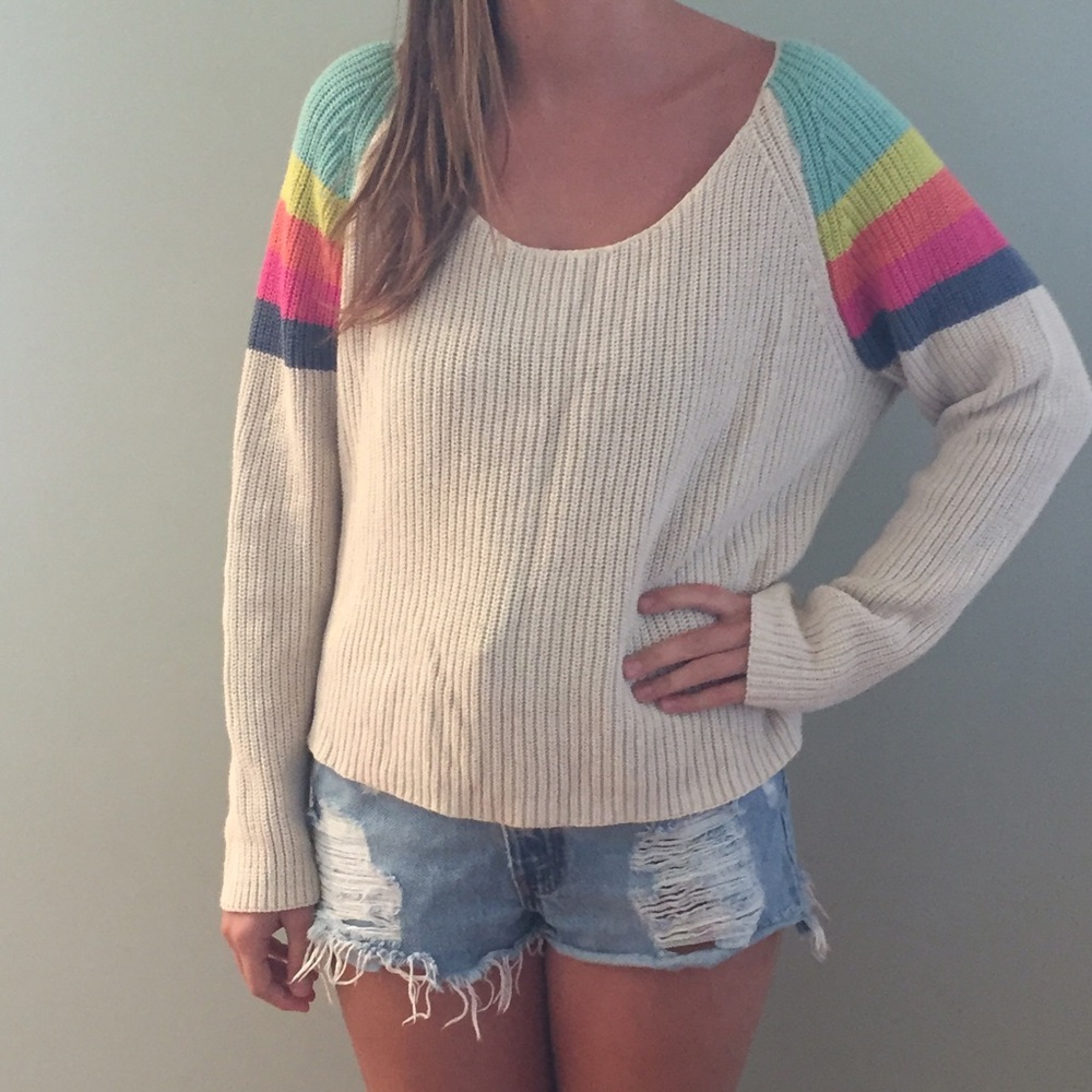 BDG Sweater with colored shoulder detailing