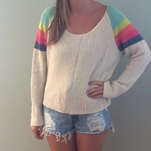 BDG Sweater with colored shoulder detailing