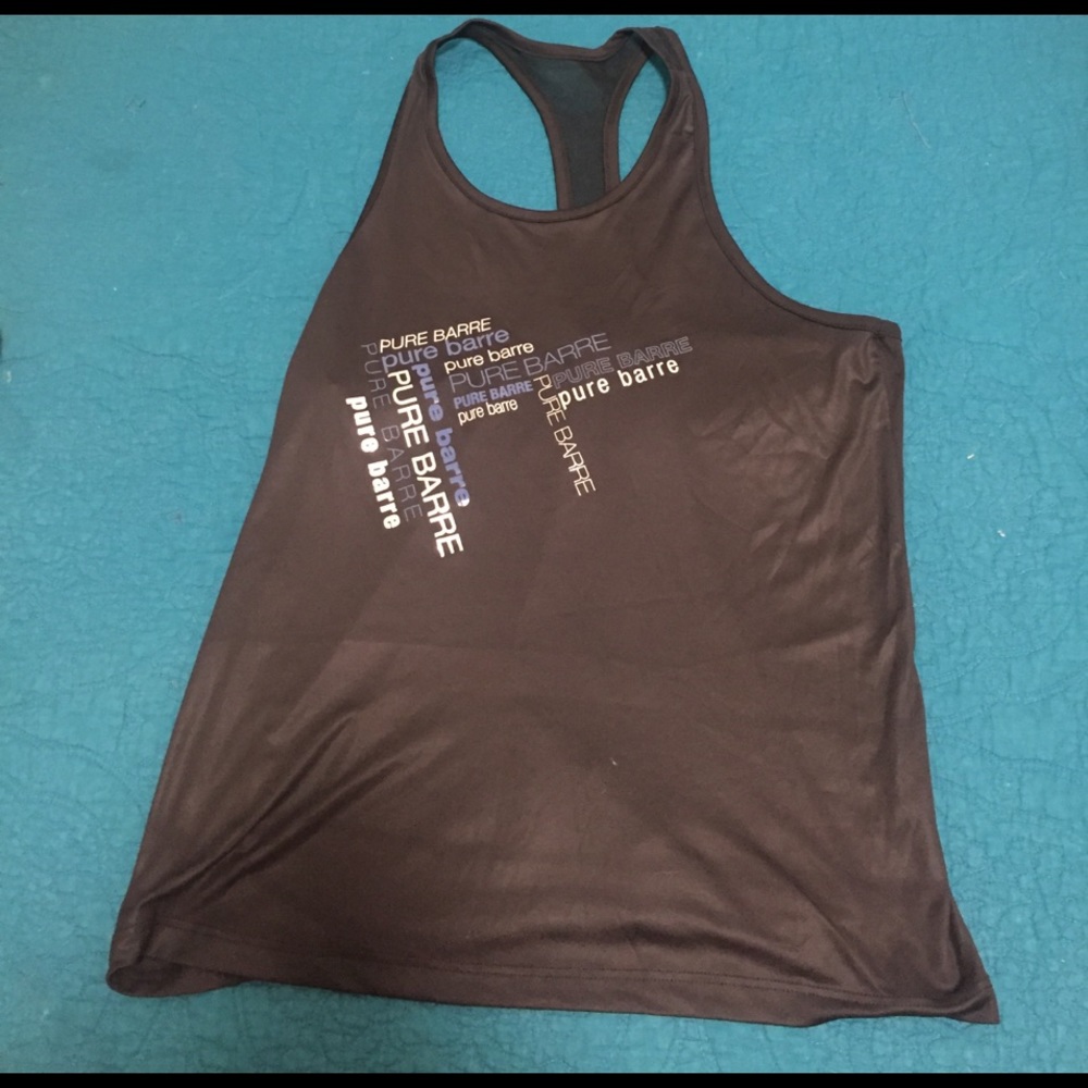 Black and Silver Pure Barre x Splits 59 Tank