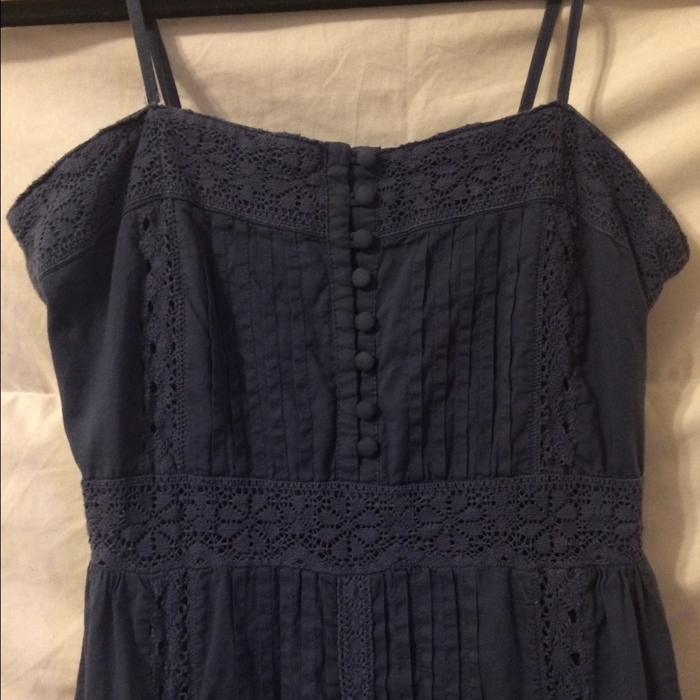 Navy Blue Floor length sundress