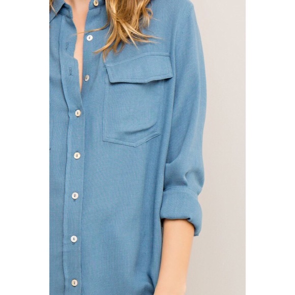 Not Your Every Day Chambray Top - Picture 3 of 4