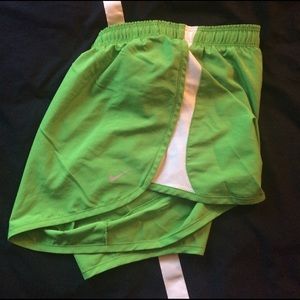 Green Track Shorts
