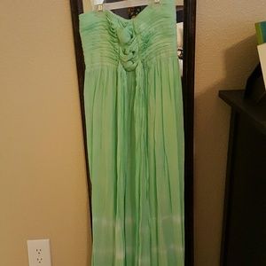 Strapless maxi or swim coverup