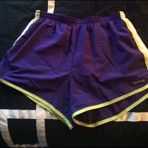 Purple and Teal Track Shorts