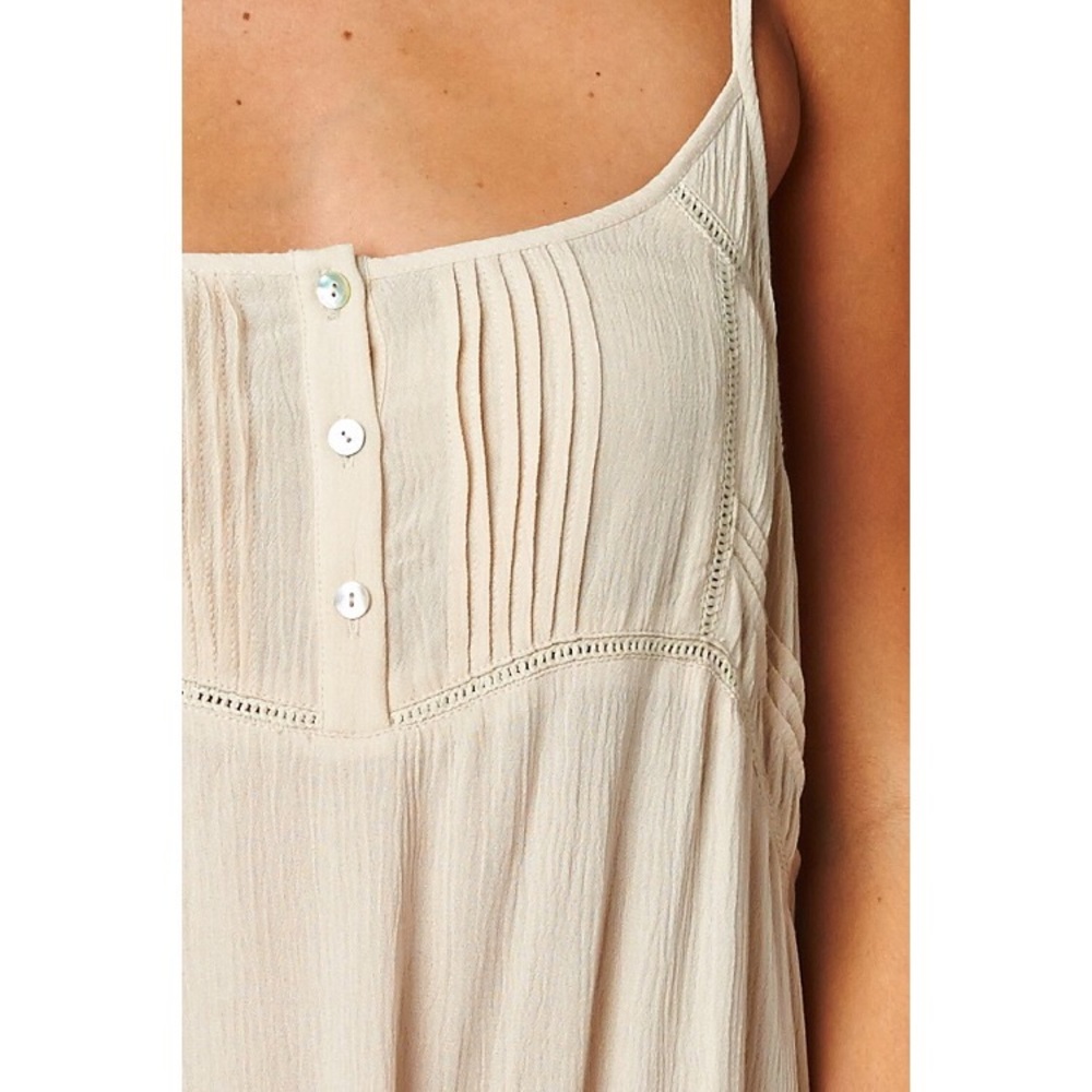 •LAST• Simpler Times Natural Maxi Dress - Picture 3 of 4