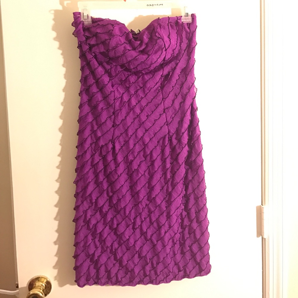 NWT Purple ruffle dress