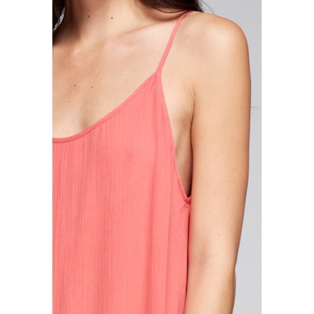 Best Of All Coral Fringe Dress - Picture 3 of 3