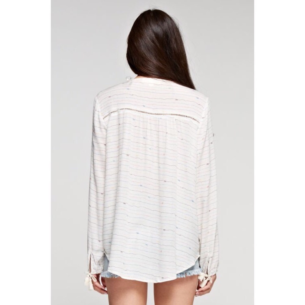 >>LAST<< Island in the Sun White Printed Top - Picture 3 of 4