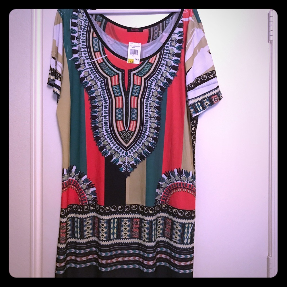 A woman's halter top dress