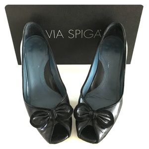 Black Via Spiga heels