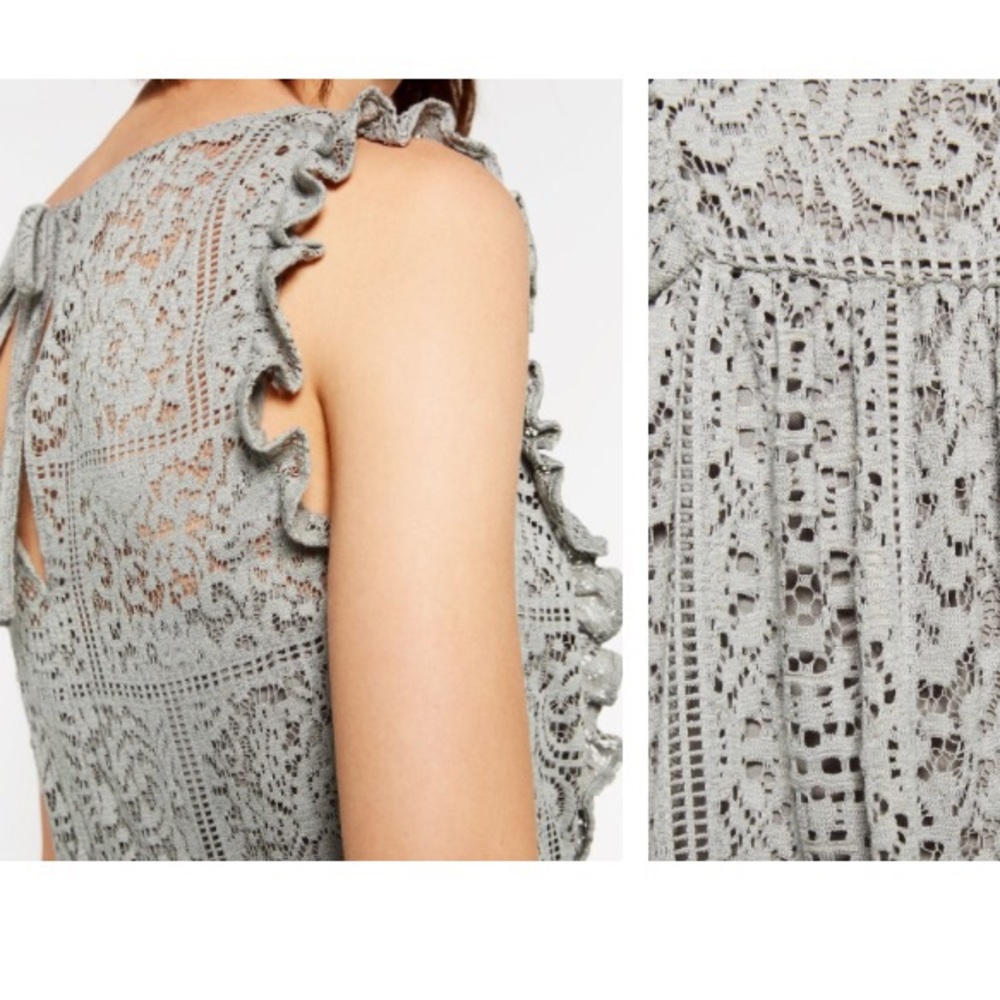 NWT Zara Lace Midi Dress - Picture 3 of 6