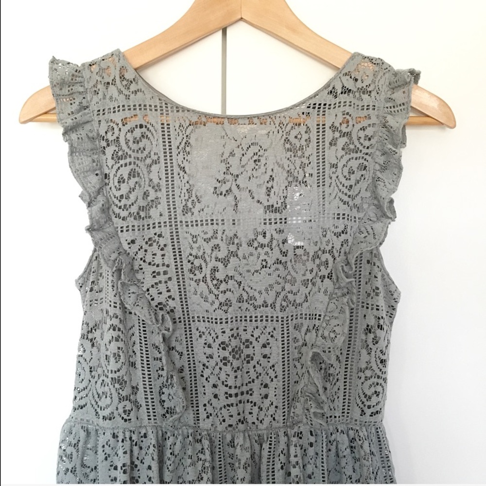 NWT Zara Lace Midi Dress - Picture 5 of 6