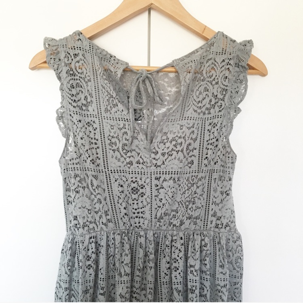 NWT Zara Lace Midi Dress - Picture 6 of 6